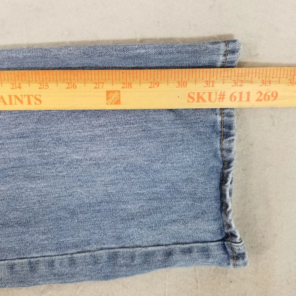 Levi's Jeans Mens 36x32 Blue 505 Regular Fit Straight Leg Light Wash Denim Pants